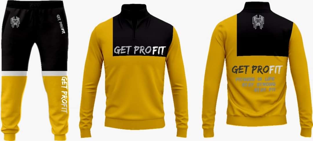 Get Pro Fit Sweatshirts Yellow and Black