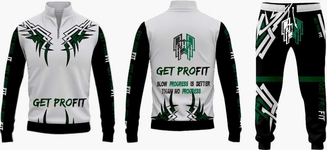 Get Pro Fit Sweatshirts White and Green